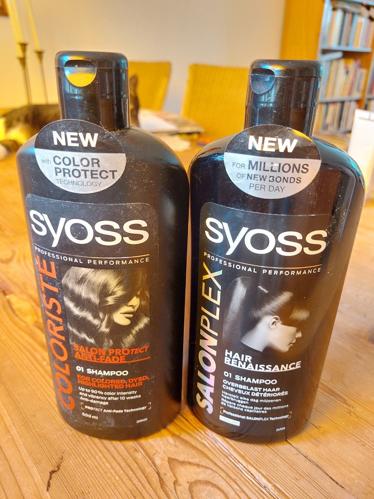 Nieuw! 2 Syoss shampoo 500ml voor gekleurd haar/ haarherstel, Ophalen of Verzenden, Nieuw, Shampoo of Conditioner