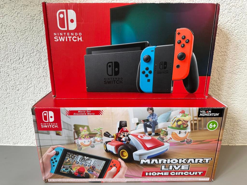 Nintendo switch + mario home circuit kopen of ruilen, Ophalen of Verzenden, Zo goed als nieuw, Zonder controller, Switch Original