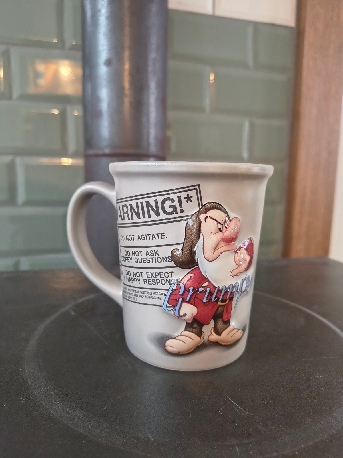 Disney Grumpy mok 0,5L - 1 stuk, Verzamelen, Disney, Ophalen of Verzenden, Sneeuwwitje of Doornroosje, Gebruikt, Servies