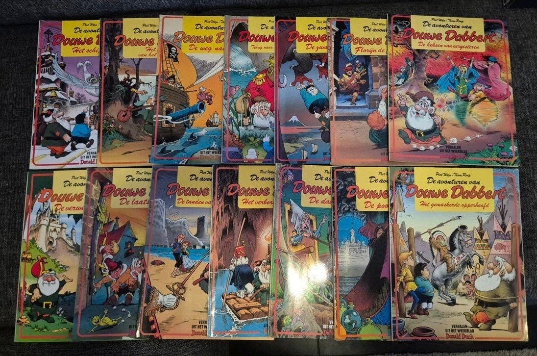 Douwe Dabbert stripboeken Donald Duck - flinke stapel, Meerdere stripboeken, Ophalen of Verzenden, Gelezen, Thom Roep, Piet Wijn