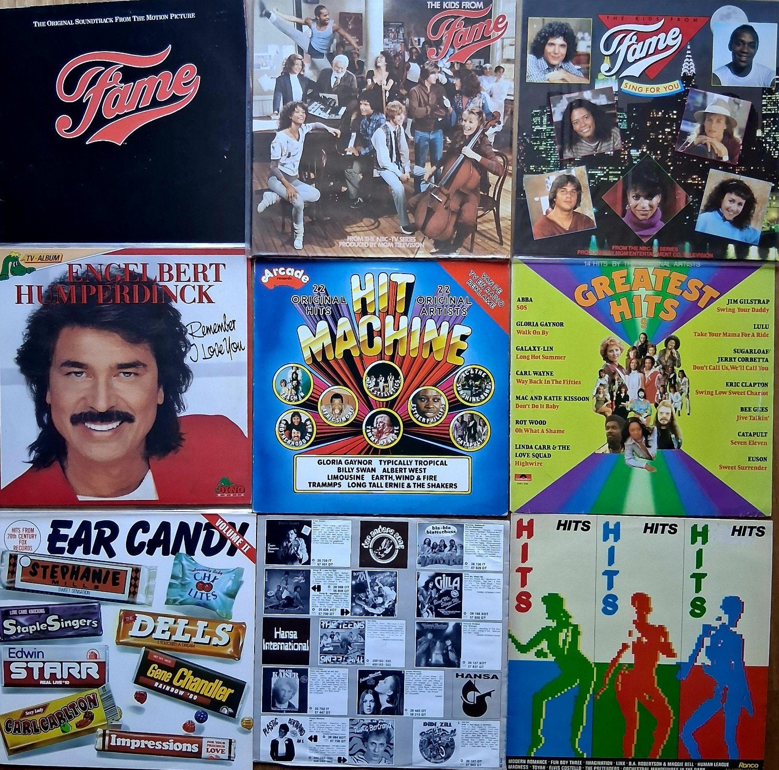 Partij 9 retro LP’s / Vinyl verzamelalbums uit de jaren '70, LP, Gebruikt, Pop, Ophalen of Verzenden