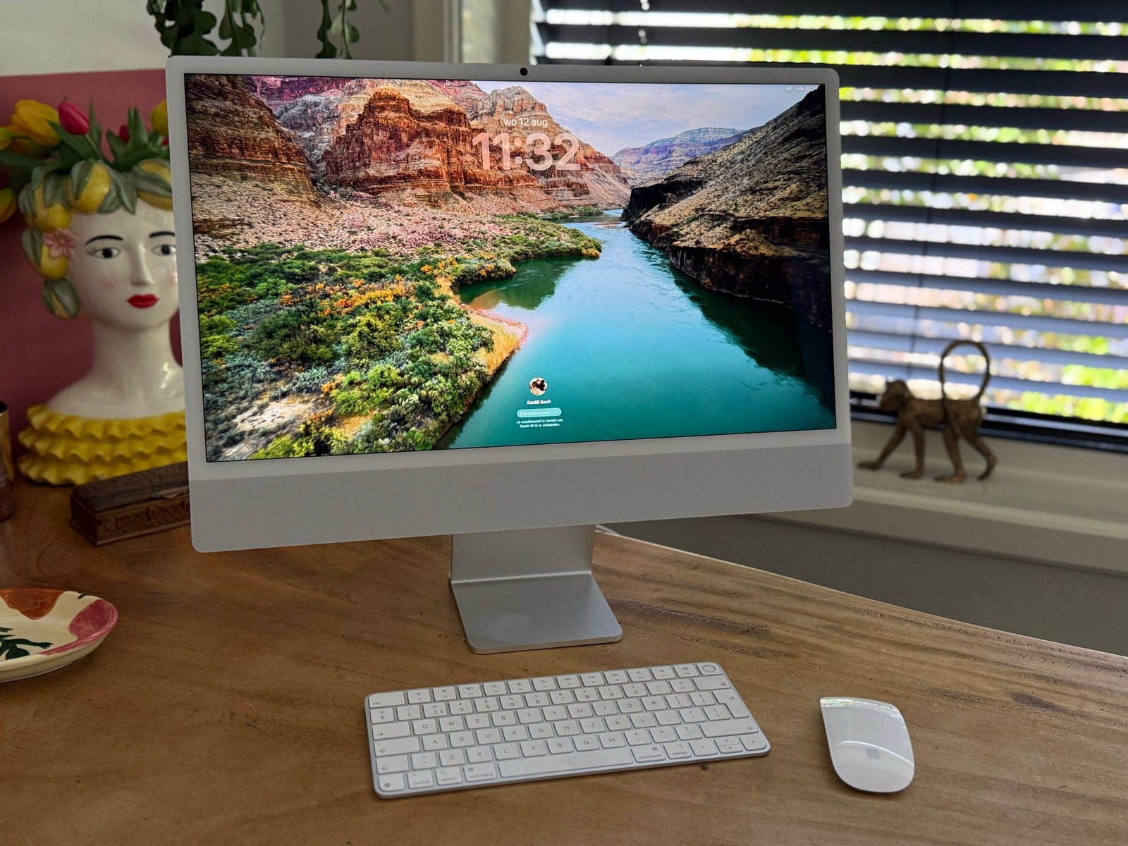 Apple iMac 24-inch M4-chip 16GB RAM 512GB SSD bijna Nieuw, Ophalen, SSD, IMac, Nieuw