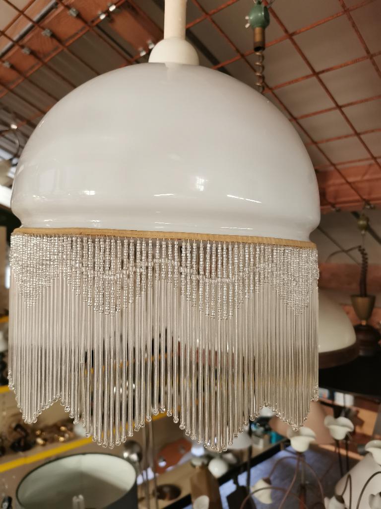 hanglamp, Gebruikt, 50 tot 75 cm, Ophalen of Verzenden, Glas