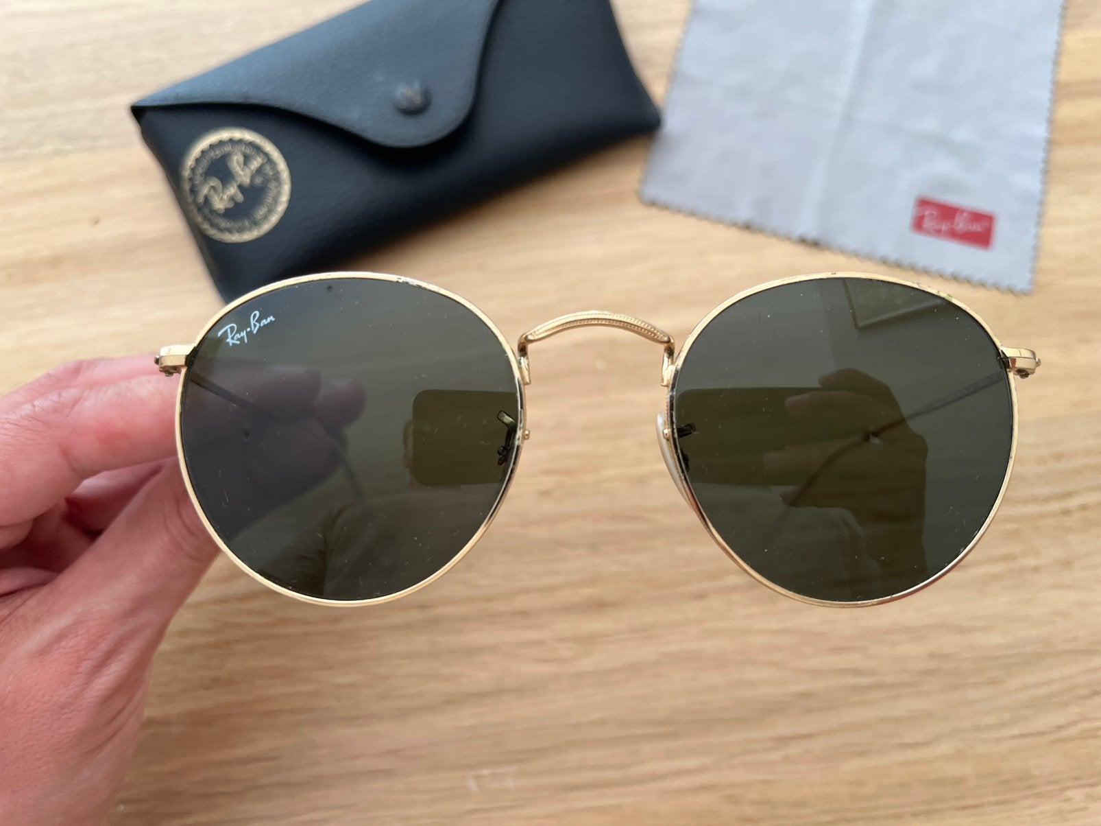 Ray-Ban Round metal zonnebril Ray-Ban zonnebril RB3447, Gebruikt, Zonnebril, Overige kleuren, Ophalen of Verzenden
