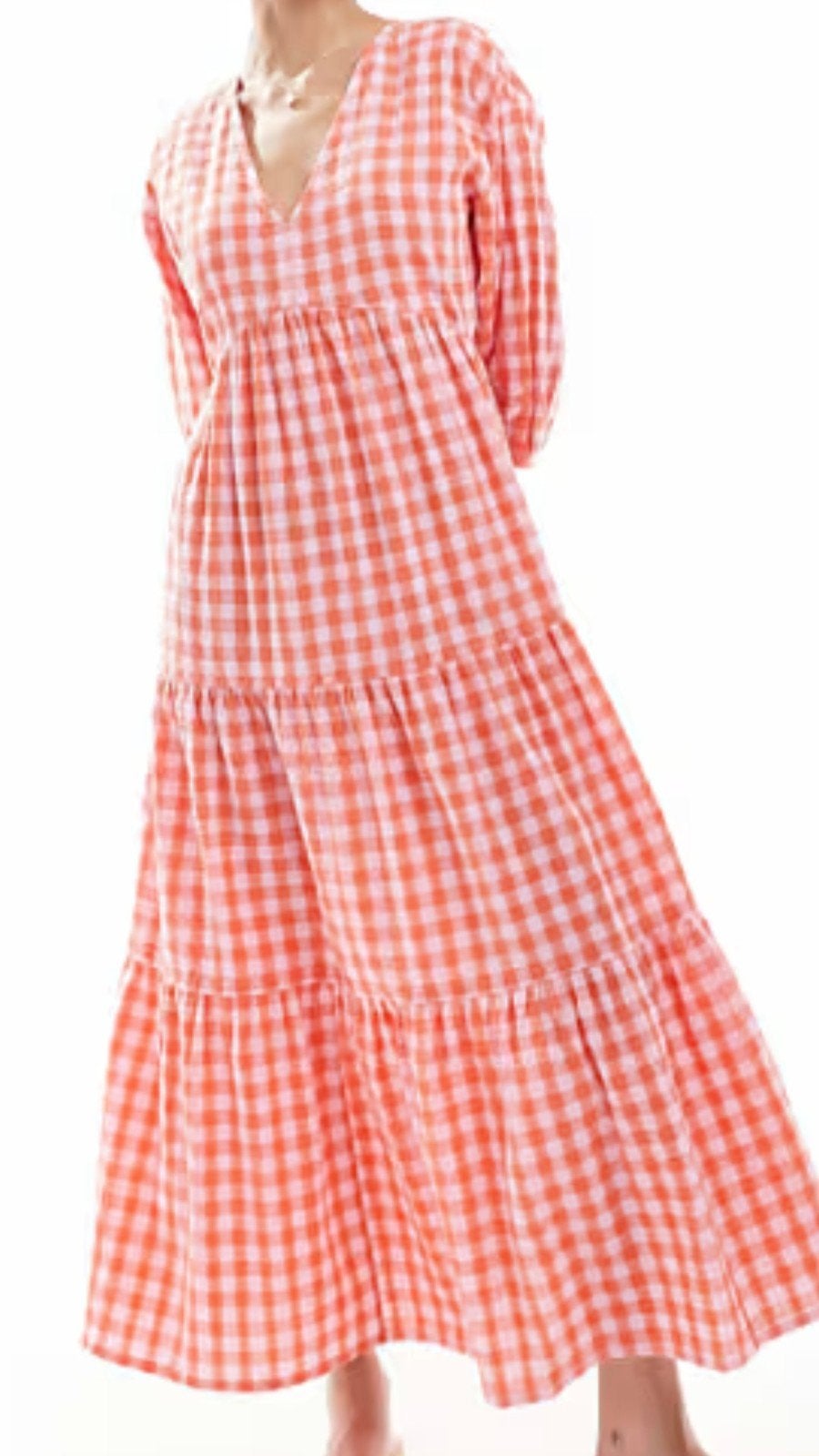 mooie lange stroken jurk xl-xxl roze oranje lange jurk, Kleding | Dames, Jurken, Overige kleuren, Maat 46/48 (XL) of groter, Ophalen of Verzenden