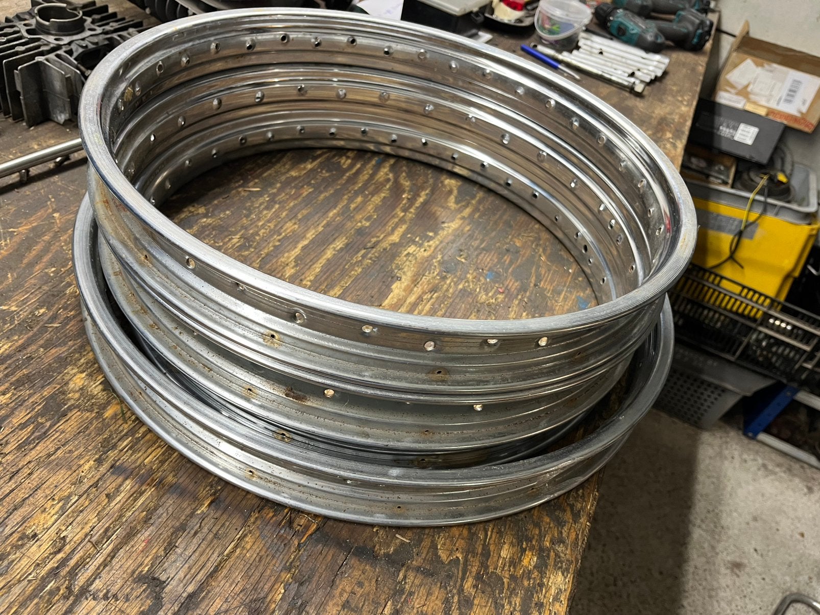 Rigida bromriets Velgen 17 en 19 inch, Ophalen of Verzenden, Zo goed als nieuw, Overige typen, Overige merken