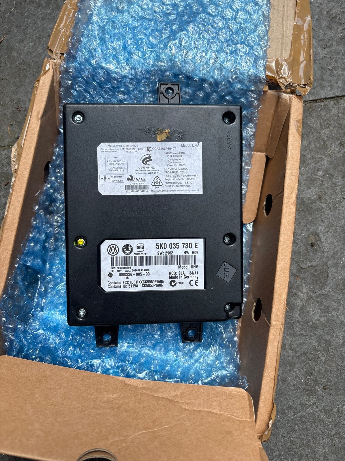 Bluetooth Module 5K0035730E voor Seat Alhambra, Auto-onderdelen, Ophalen of Verzenden, Gebruikt, Seat
