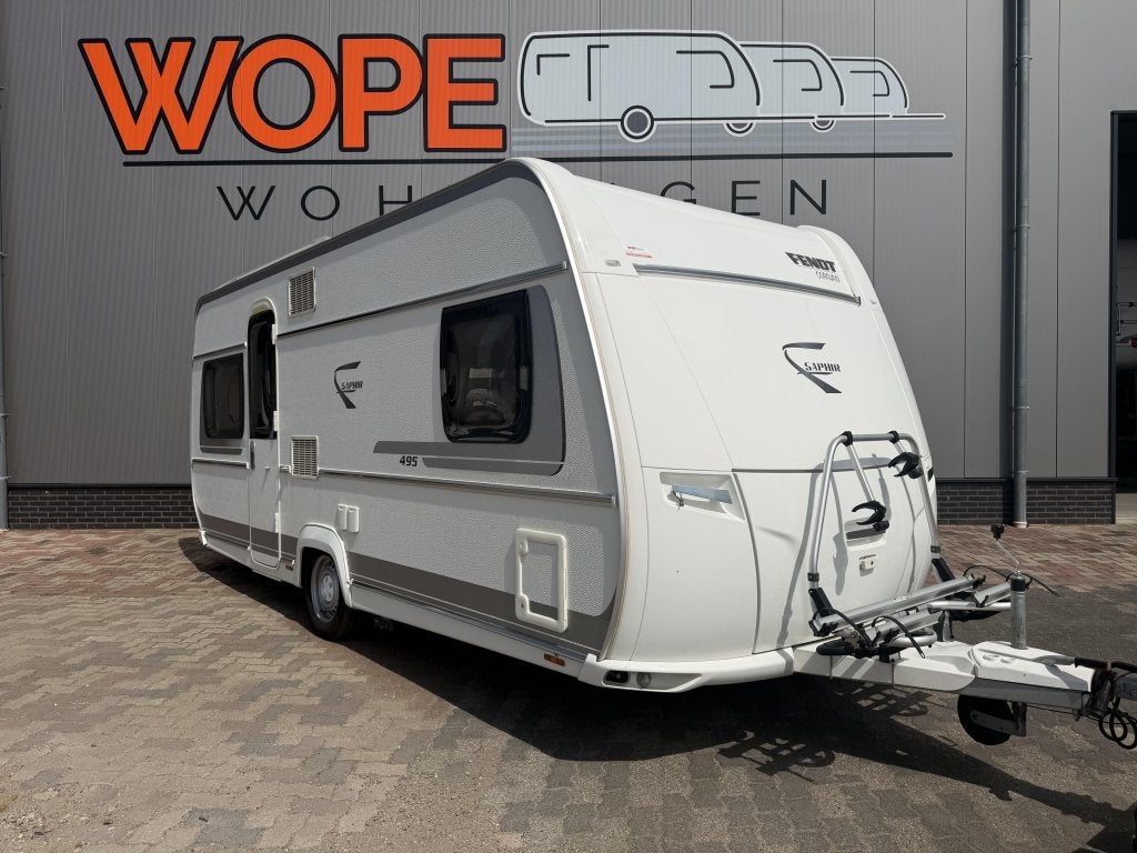 Fendt Saphir 495 SFB MOVER TENT LUIFEL FIETSDR, Caravans en Kamperen, Schokbreker, Rondzit, Bedrijf, Overige typen