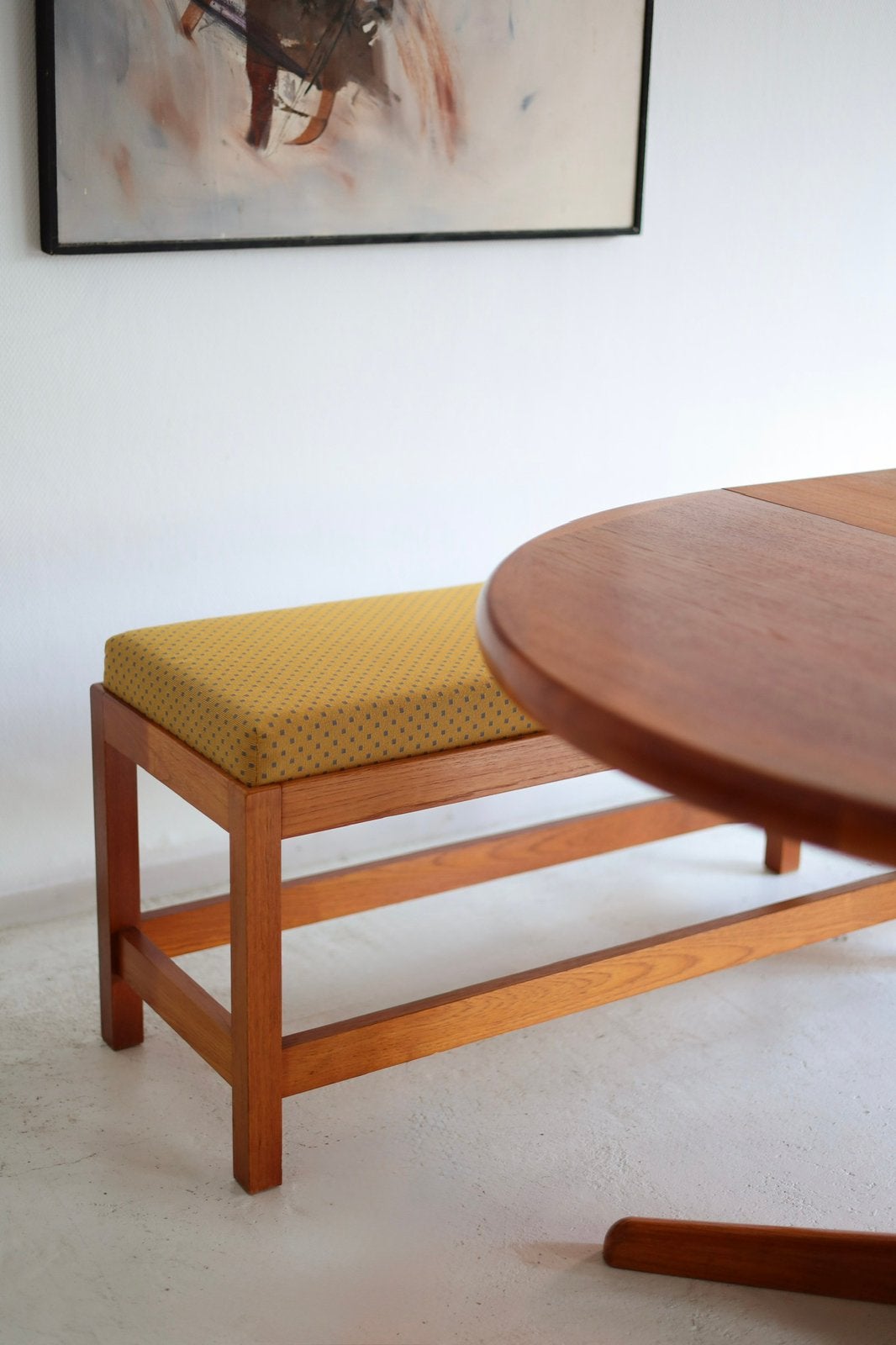 Eetkamerbank teak, Ophalen, Minder dan 75 cm, Design, Tijdperk