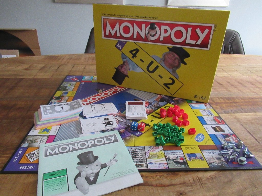 NIEUW!!! Schaars Monopoly spel 4-U-2 4U2 van Frank Appel, Hobby en Vrije tijd, Ophalen of Verzenden, Nieuw
