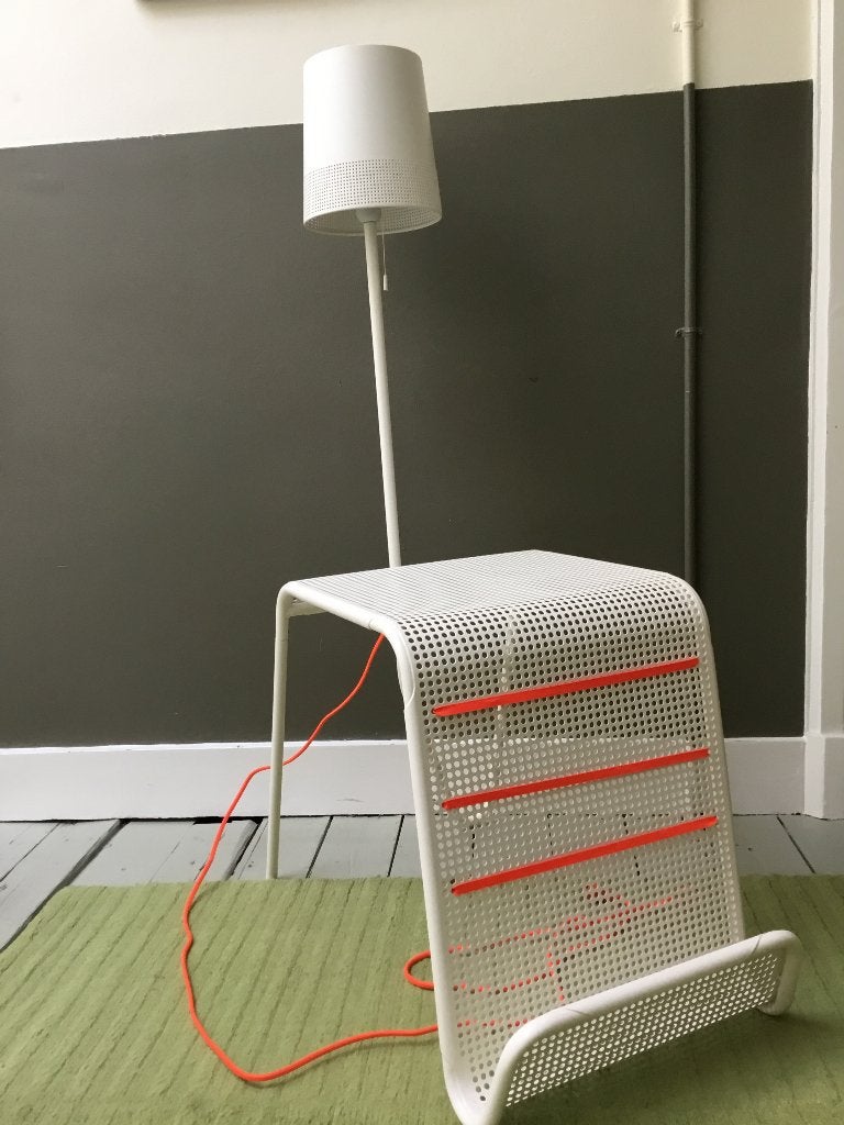 Ikea PS lamp/tafel, Ophalen, Kunststof, Gebruikt, 100 tot 150 cm
