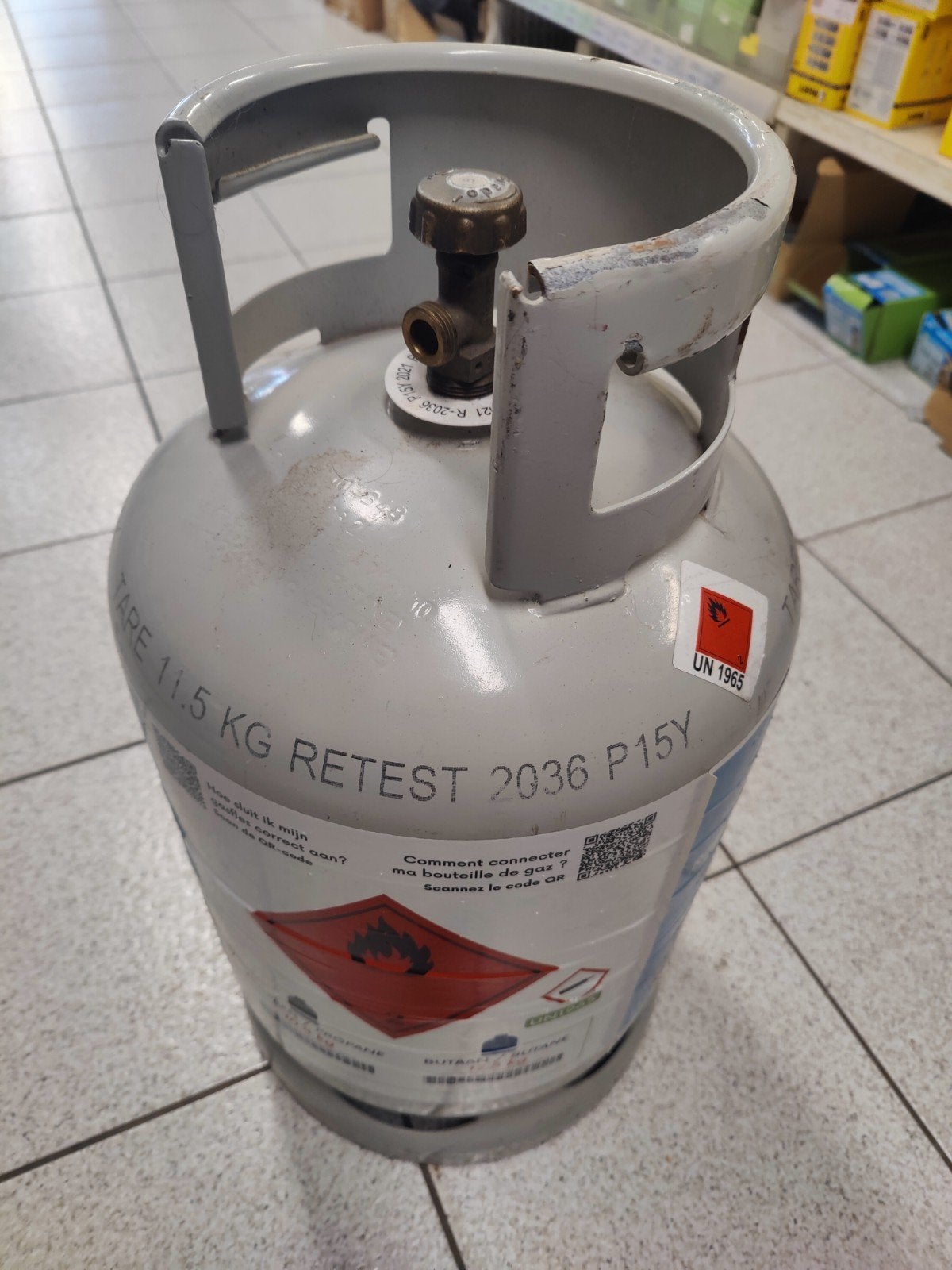 gasfles benegas leeg geldig tot 2036, Ophalen, Zo goed als nieuw