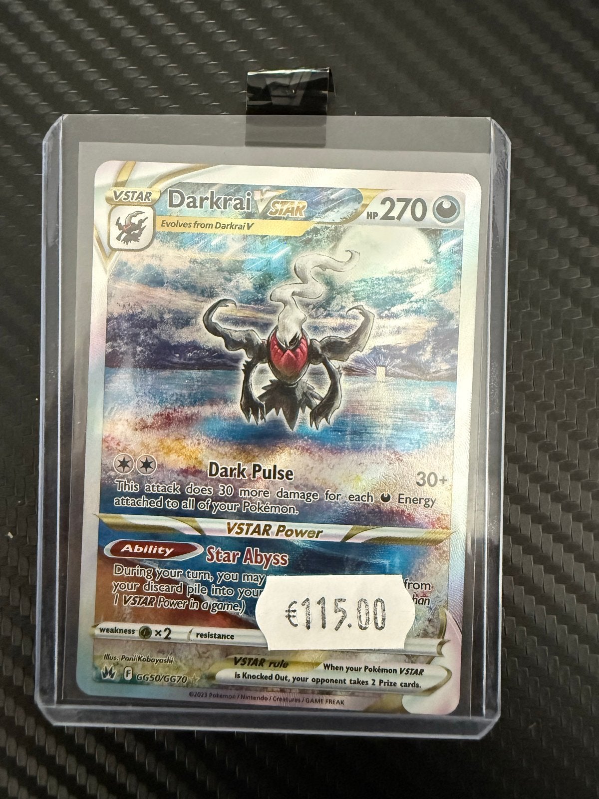 Darkrai VSTAR GG50/GG70 Pokémon Kaart - Zo goed als nieuw, Ophalen of Verzenden, Zo goed als nieuw, Losse kaart