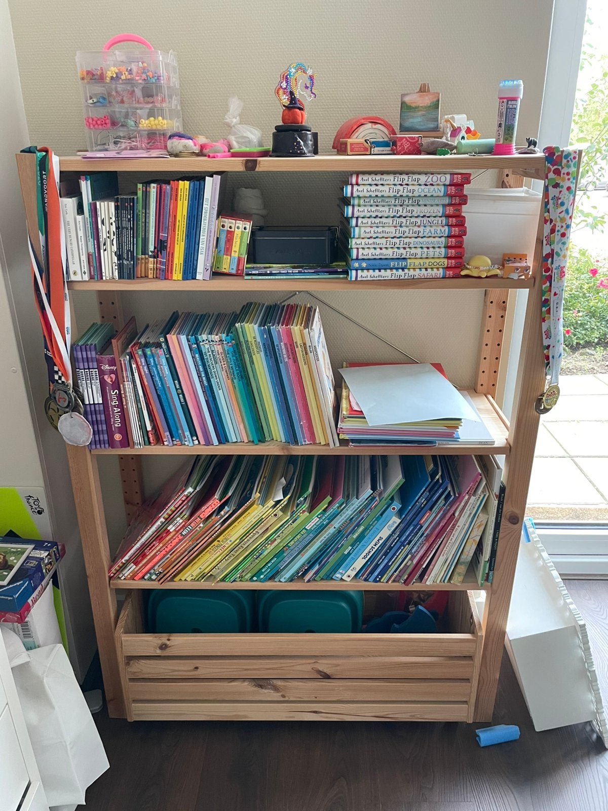 IKEA Ivar boekenkast met kist, Huis en Inrichting, Ophalen, Met plank(en), 100 tot 150 cm, 50 tot 100 cm