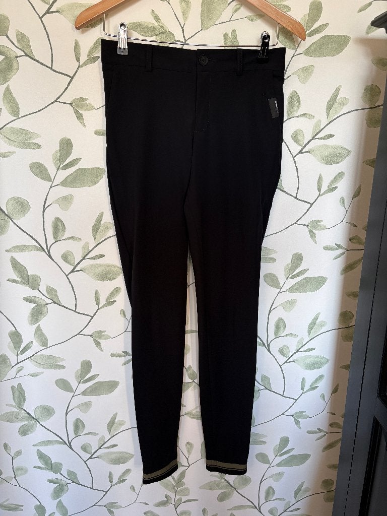 Penn & Ink zwart blauwe broek met groene bies small 36, Penn & Ink, Zwart, Ophalen of Verzenden, Zo goed als nieuw