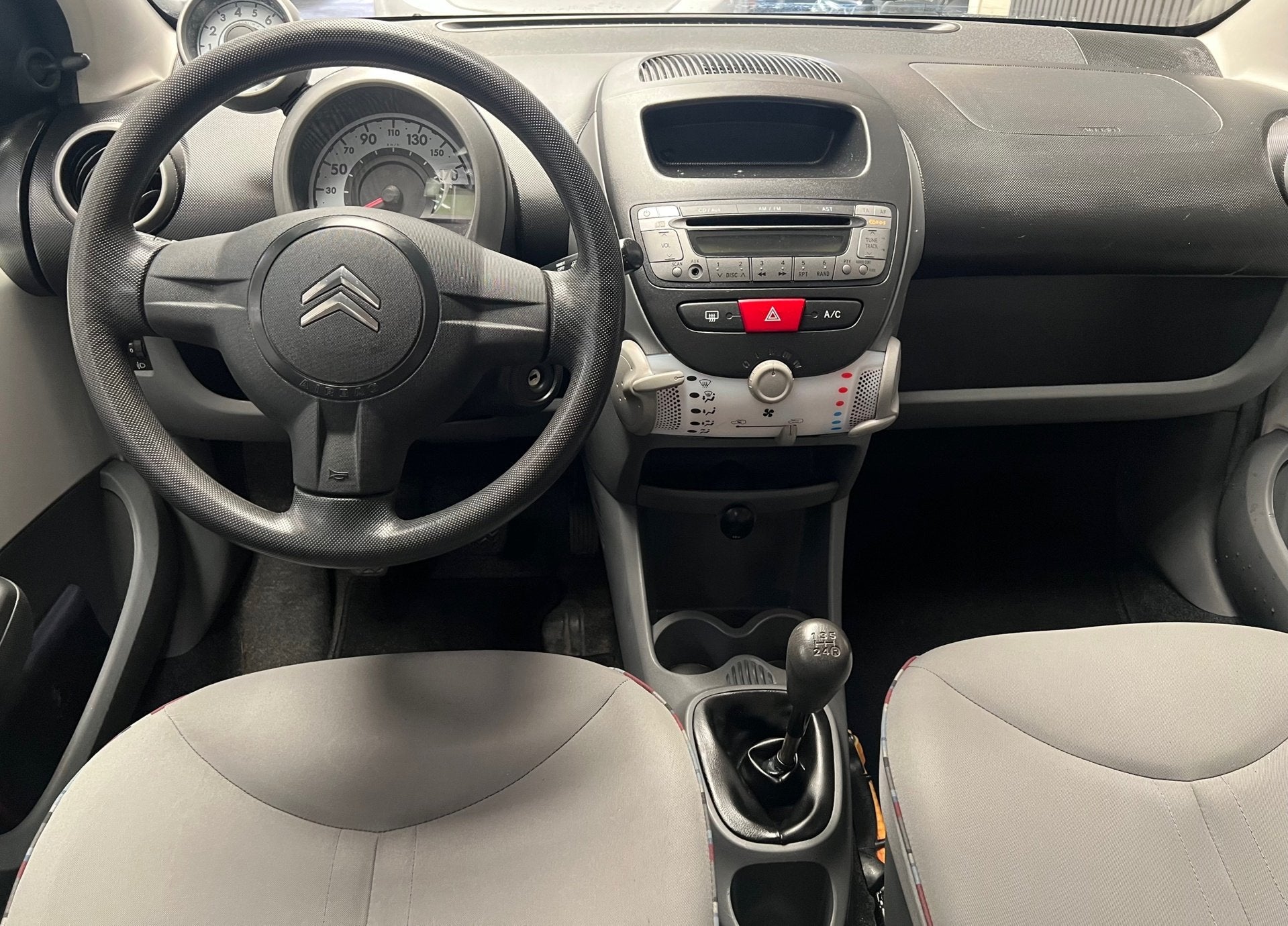Citroen C1 1.0-12V Ambiance Airco - NAP - Elktr ramen, Voorwielaandrijving, Stof, Gebruikt, Zwart