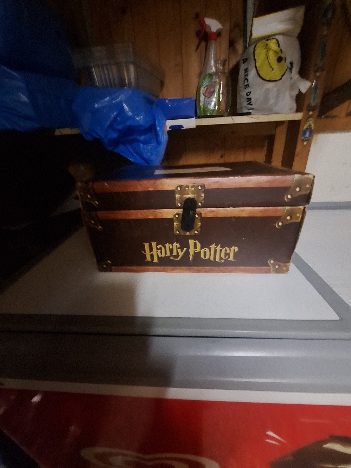 Harry potter set in speciale kist, Ophalen of Verzenden, Zo goed als nieuw, JK Rowling