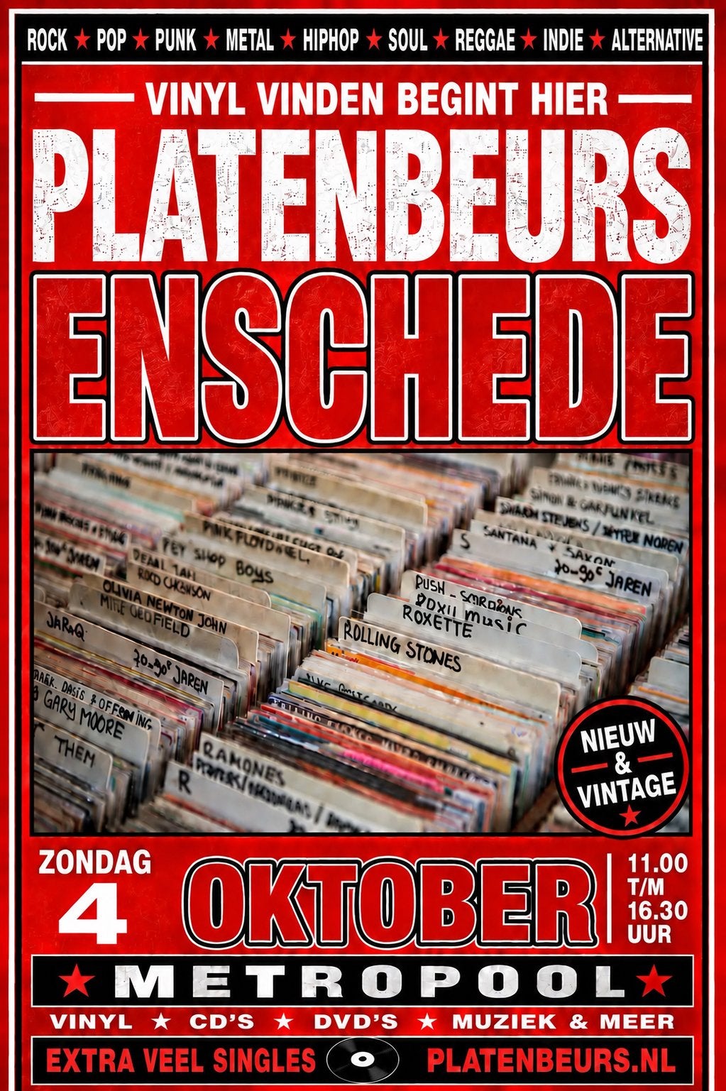 Platenbeurs Enschede zondag 4 oktobet Metropool