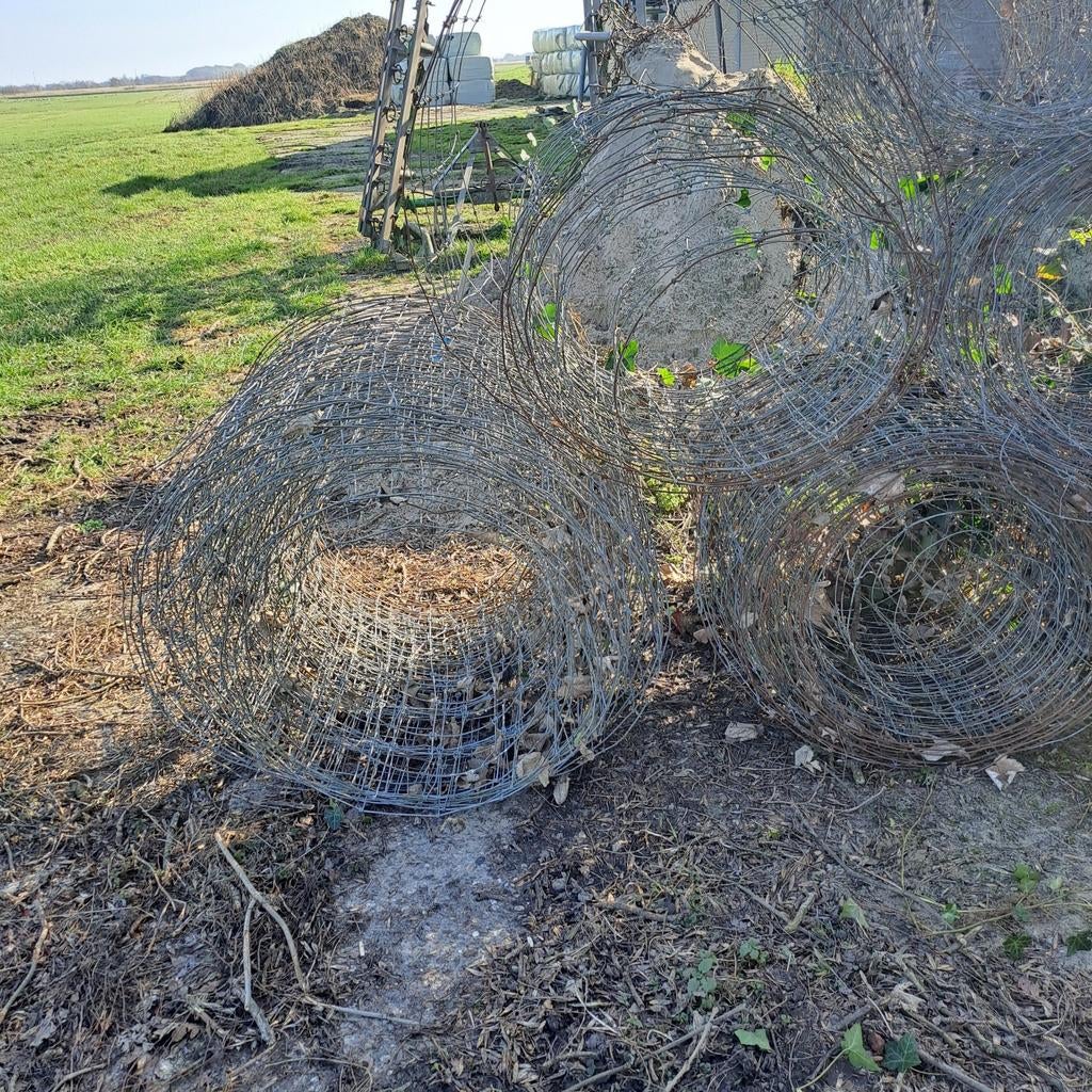 Diverse rollen gaas/raster voor afrastering, Tuin en Terras, Gaas en Draad, Ophalen of Verzenden, Gebruikt, 20 meter of meer, Gaas