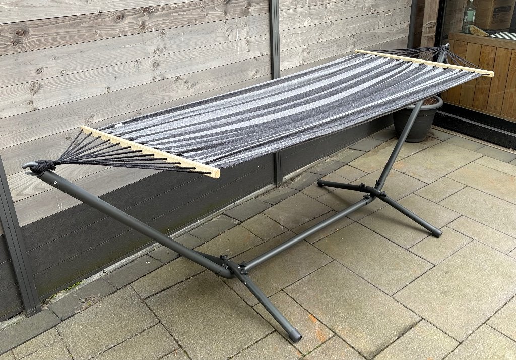 Hangmat met standaard, Ophalen, Zo goed als nieuw, Met standaard, Eenpersoons