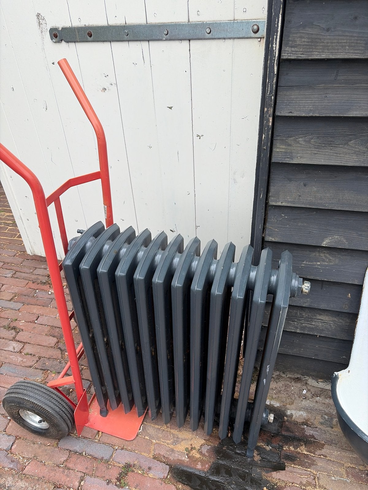 Mooie loodzware gietijzeren radiator, Doe-het-zelf en Verbouw, Ophalen, 30 tot 80 cm, Hoog rendement (Hr), Radiator