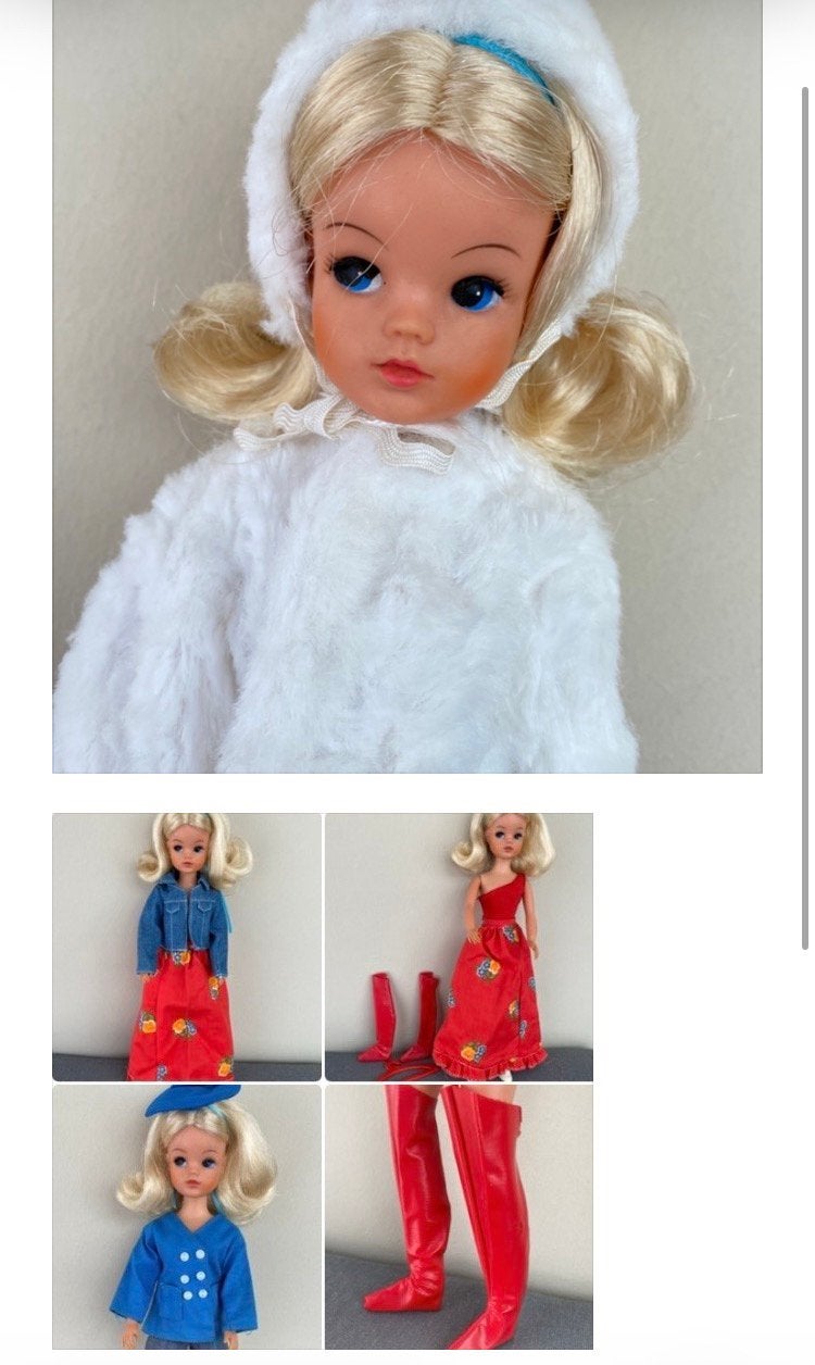 Vintage Pedigree Sindy 1973 met kleding niet Barbie, Verzamelen, Poppen, Verzenden, Pop