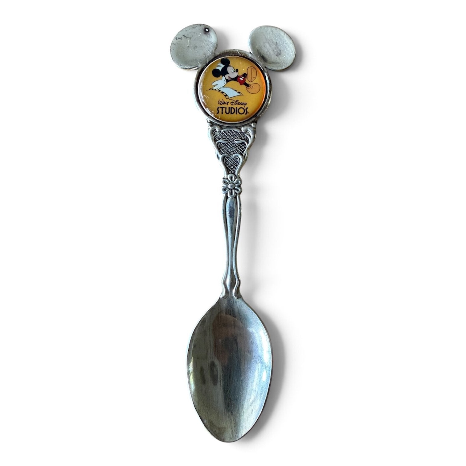 Disney Mickey Mouse Theelepel - Vintage Collectie, Verzamelen, Ophalen of Verzenden, Mickey Mouse, Gebruikt, Servies