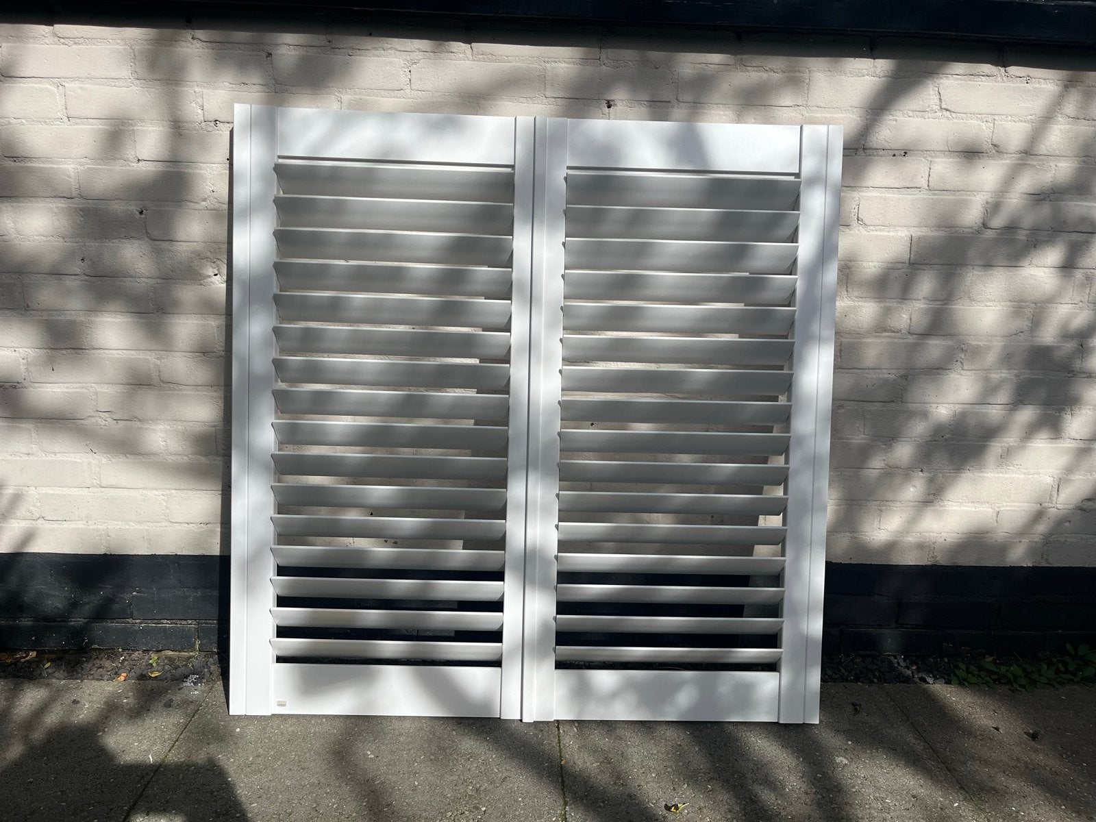 Witte Jasno Shutters (hout), Ophalen, Gebruikt, 80 tot 100 cm, Overige typen