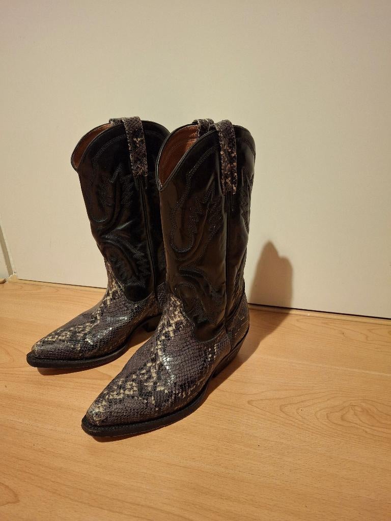 Cowboy  linedance laarzen maat 39 merk loblan, Ophalen, Hoge laarzen, Zwart, Zo goed als nieuw