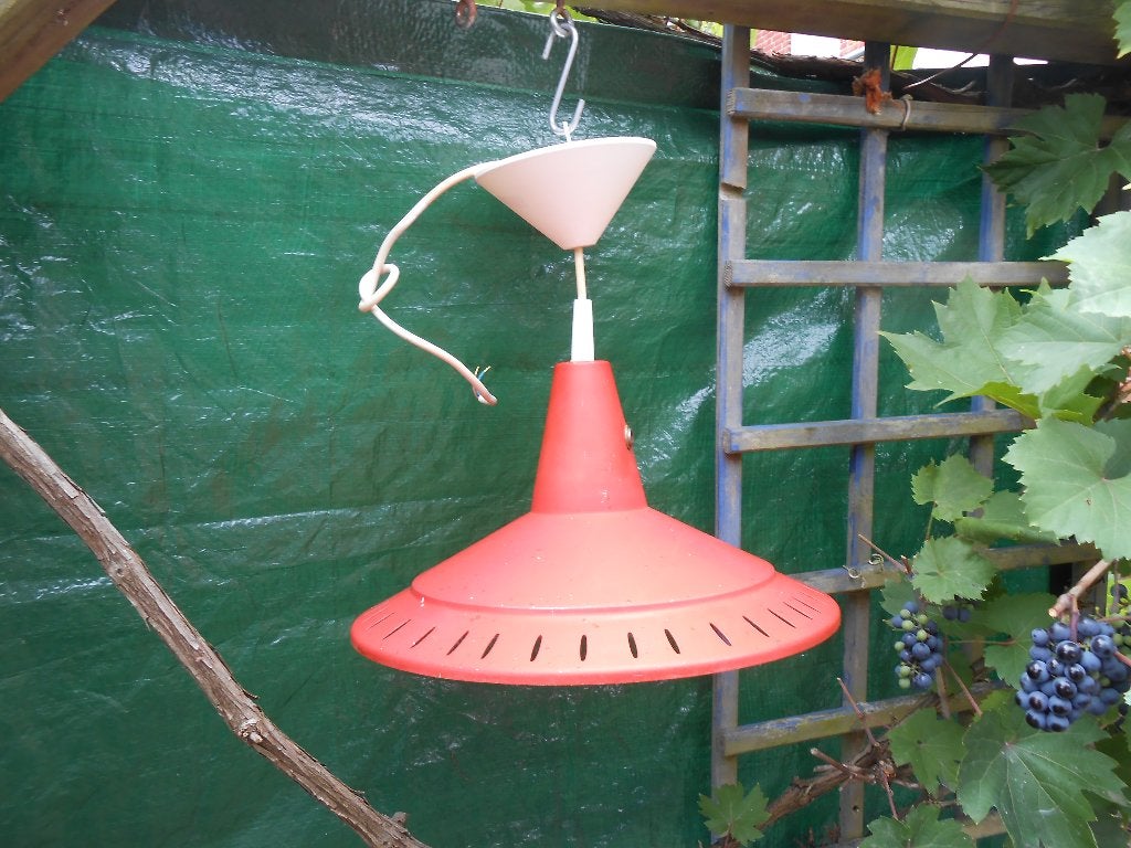 Vintage retro lamp (rood) jaren 50/60  JJM Hoogervorst, Ophalen, Huis en Inrichting