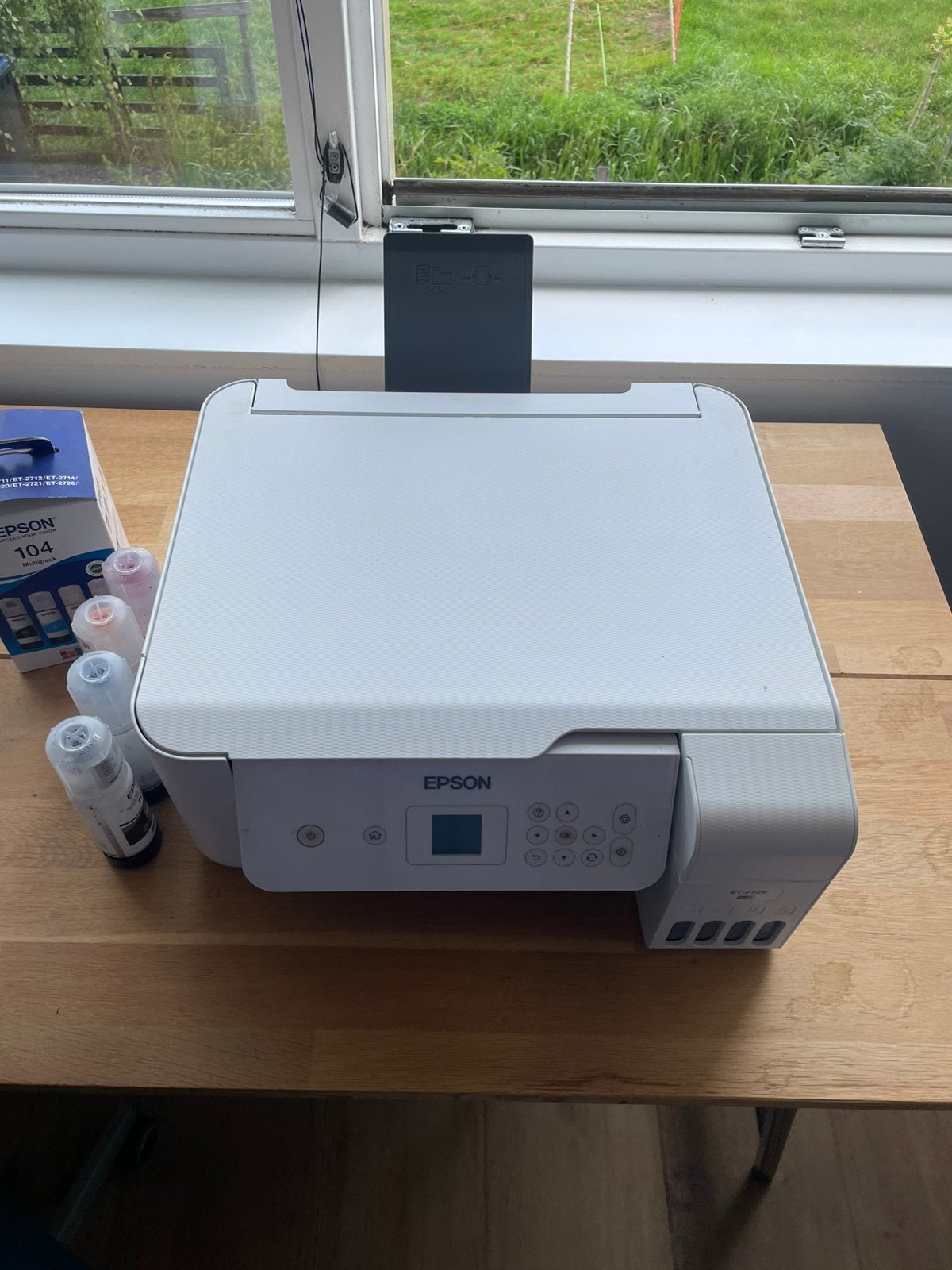 Epson EcoTank ET-2726 printer + voorraad  Epson inkt, Computers en Software, Printers, Ophalen, Gebruikt, Kleur printen, All-in-one