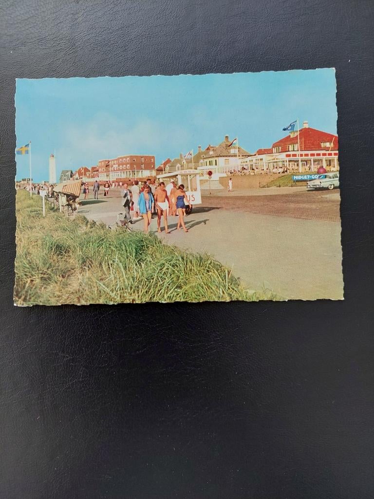 Noordwijk aan Zee met Wilhelminaboulevard en vuurtoren, Verzamelen, Ophalen of Verzenden, Zuid-Holland
