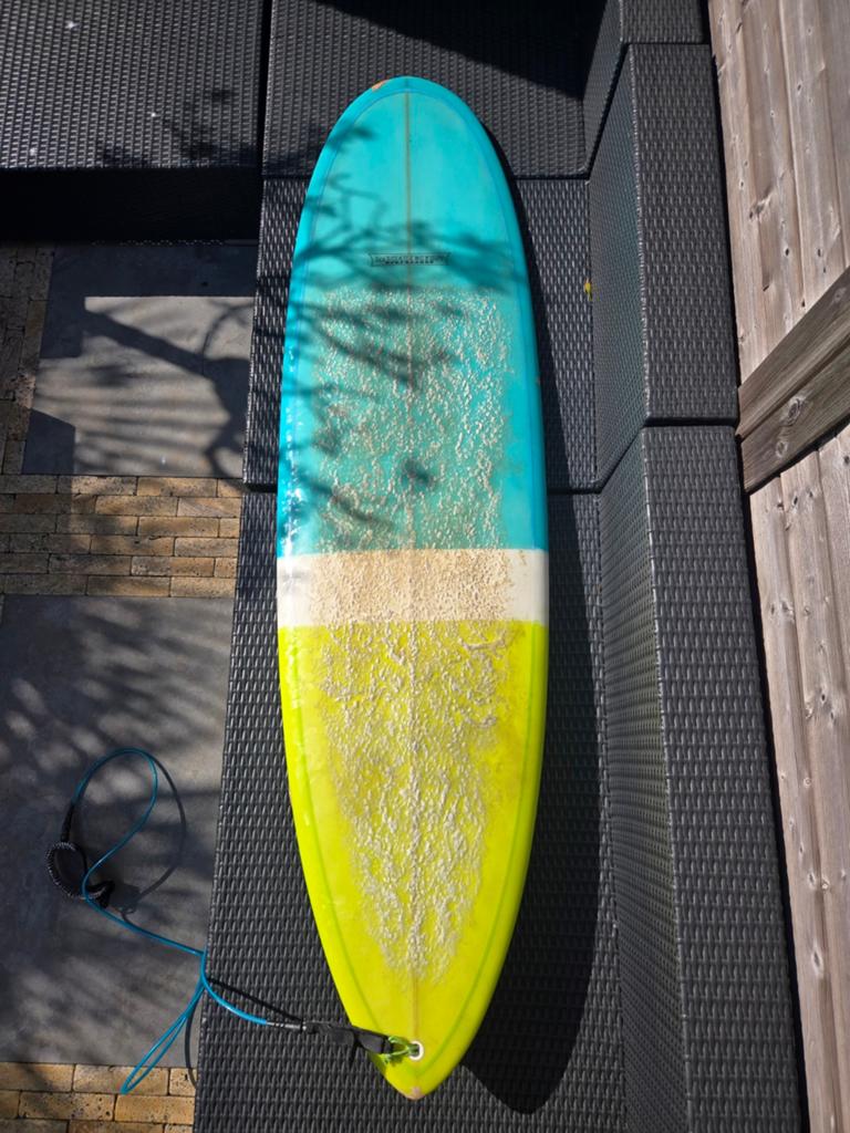 Modern Lovechild 6'8 met 47.6 lit, Watersport en Boten, Golfsurfen, Gebruikt, Funboard, Met vinnen, Met koord, Ophalen