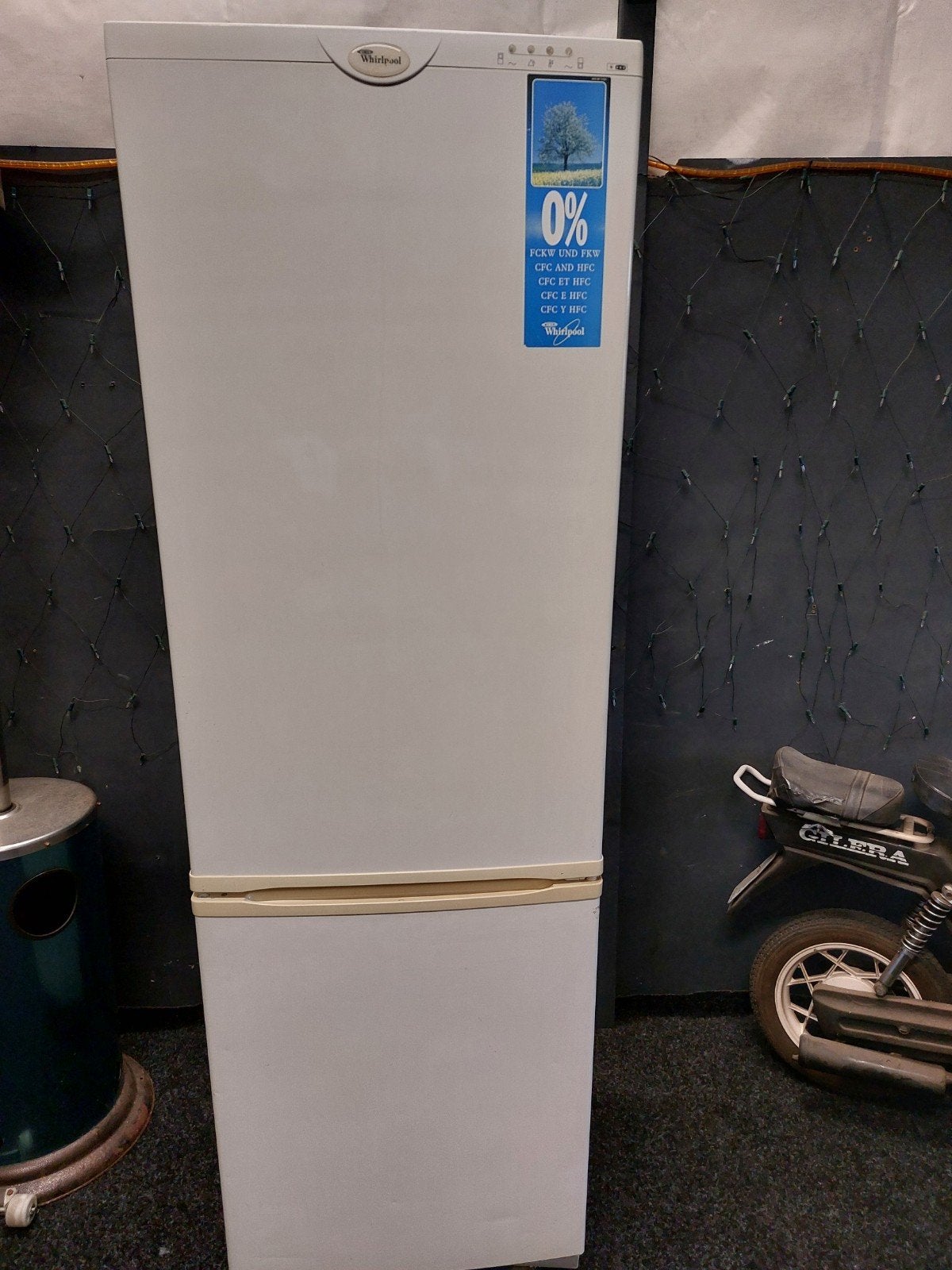 whirlpool koelvries combinatie, 200 liter of meer, Ophalen, Met aparte vriezer, 160 cm of meer