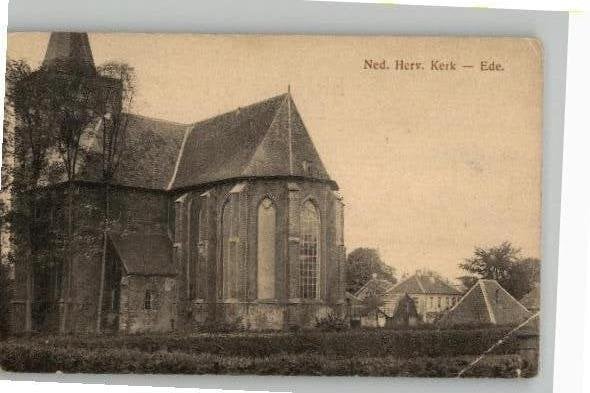 Ede Ned Herv Kerk uitg J. Frouws, Ophalen of Verzenden, Voor 1920, Ongelopen, Gelderland