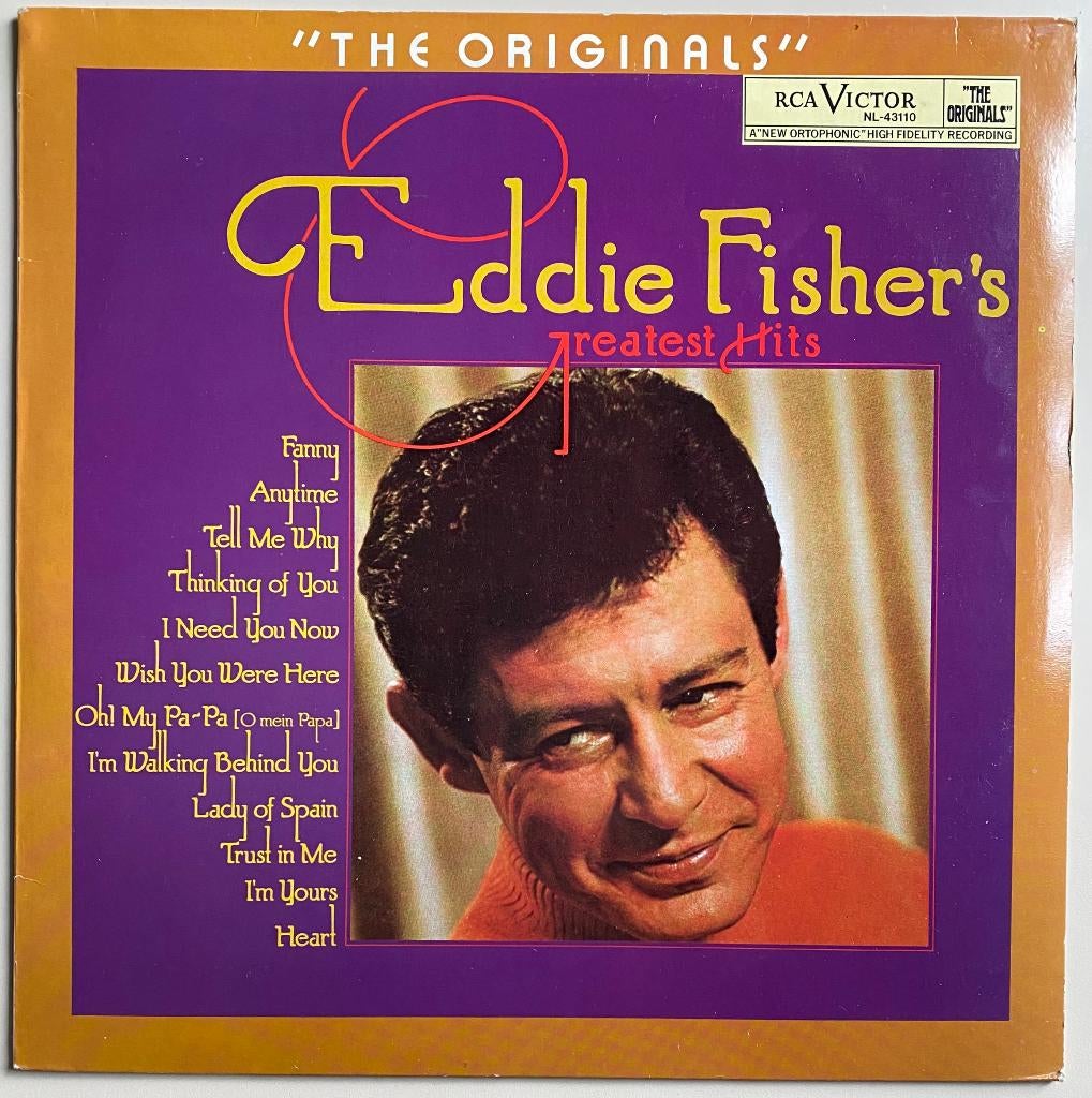 Eddie Fisher - Greatest hits lp, Cd's en Dvd's, Vinyl | Pop, Verzenden, Zo goed als nieuw, 12 inch
