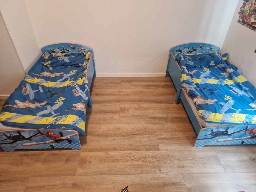 Tweeling peuterbed, Kinderen en Baby's, Ophalen, Gebruikt, Box, Bedje of Wieg