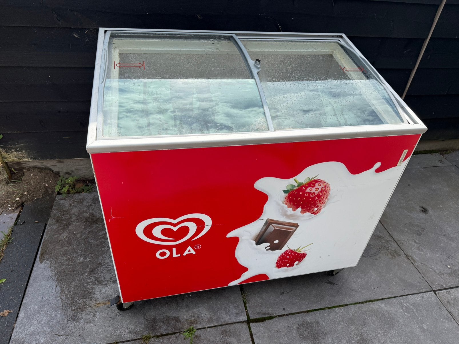 OLA vriezer op wielen, Vrieskist, Gebruikt, Vrijstaand, 90 cm of meer
