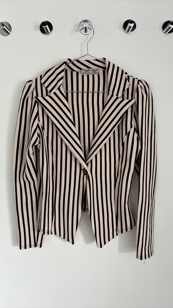 Urban Bliss gestreept jasje - Maat M, Kleding | Dames, Maat 38/40 (M), Zwart, Nieuw, Ophalen of Verzenden