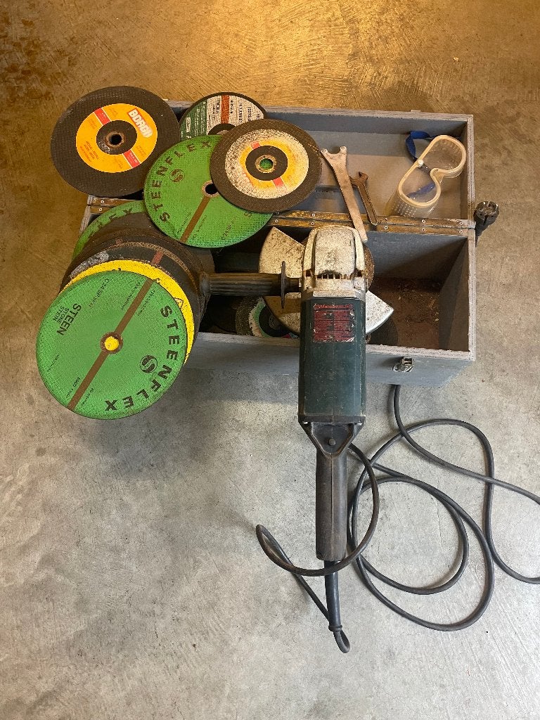 haakse slijptol, Doe-het-zelf en Verbouw, Gereedschap | Slijpmachines, Ophalen, Gebruikt, 1000 watt of meer, Haakse handslijpmachine