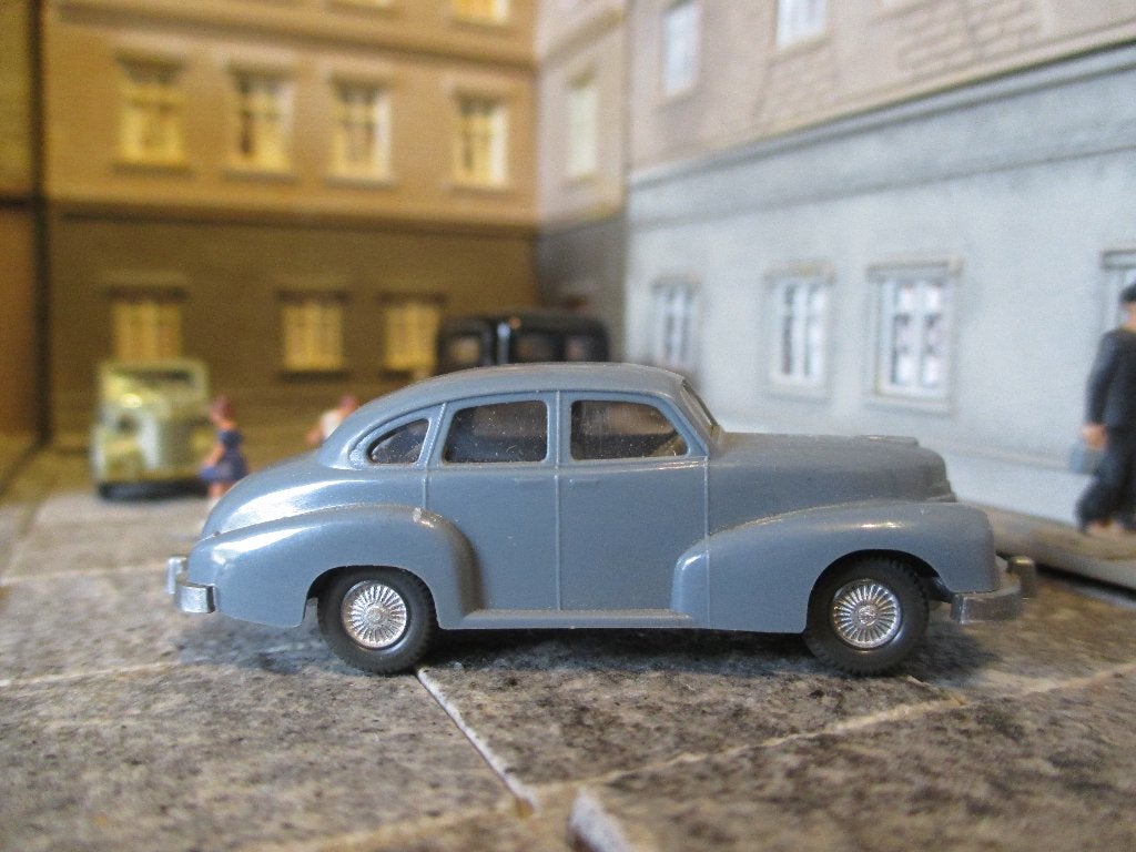 Opel Kapitän 1951 - Wiking 110/4a hellgraublau, Ophalen of Verzenden, Zo goed als nieuw, Auto, Wiking