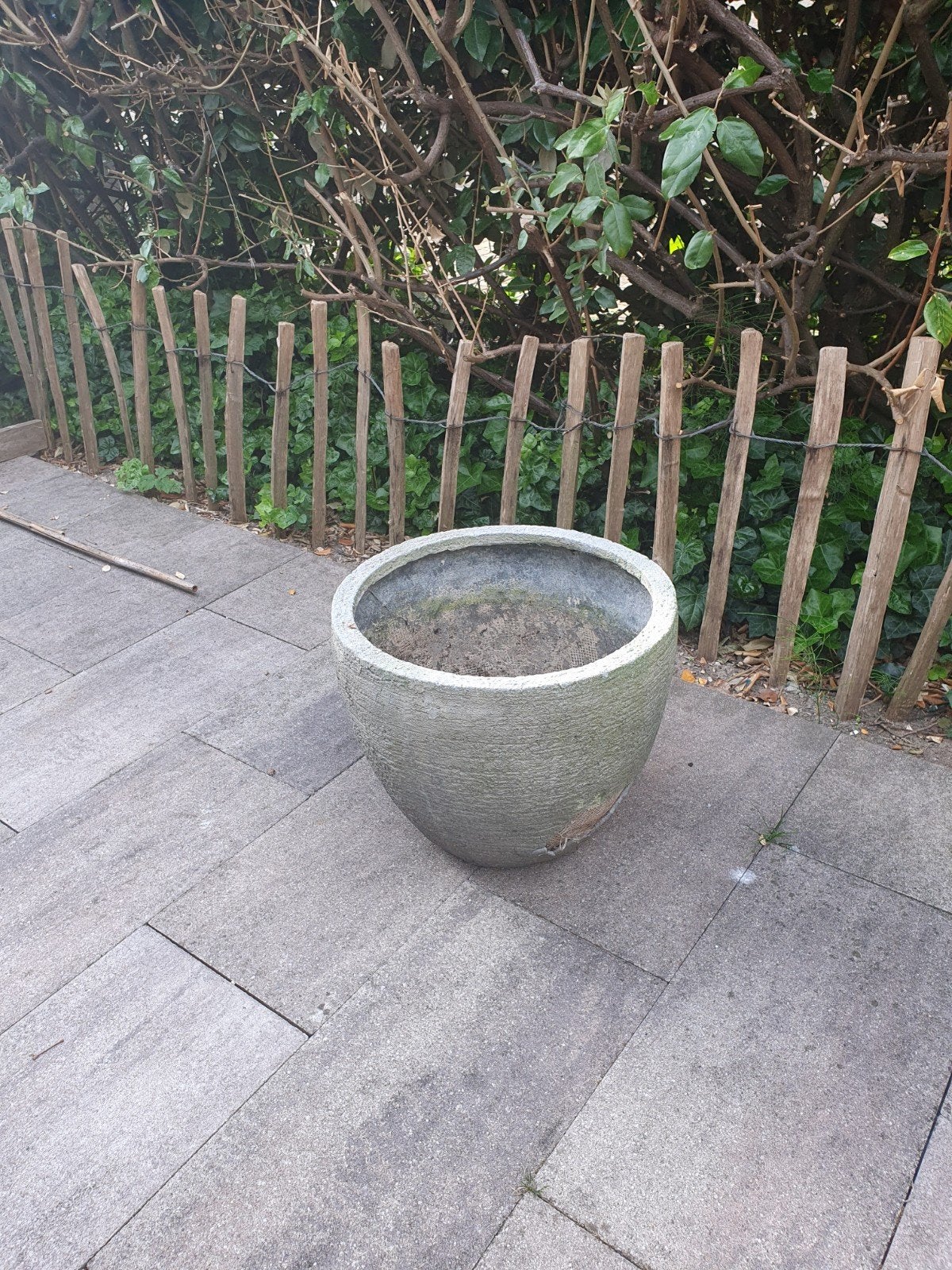 Grote ronde kunststof bloempot, Ophalen, Gebruikt, 40 cm of meer, Rond