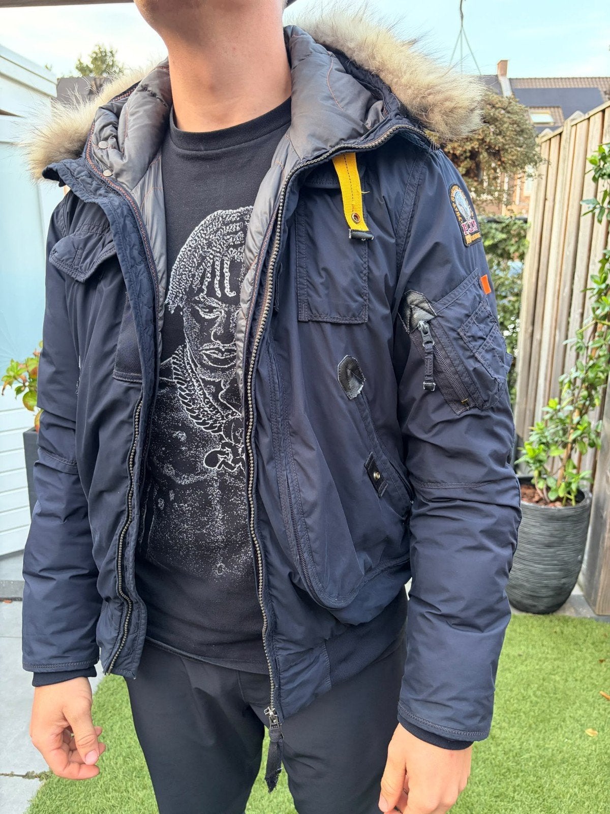 PARAJUMPERS JAS GOBI BOMBER HEREN MAAT L, Maat 52/54 (L), Zwart, Parajumpers, Ophalen of Verzenden