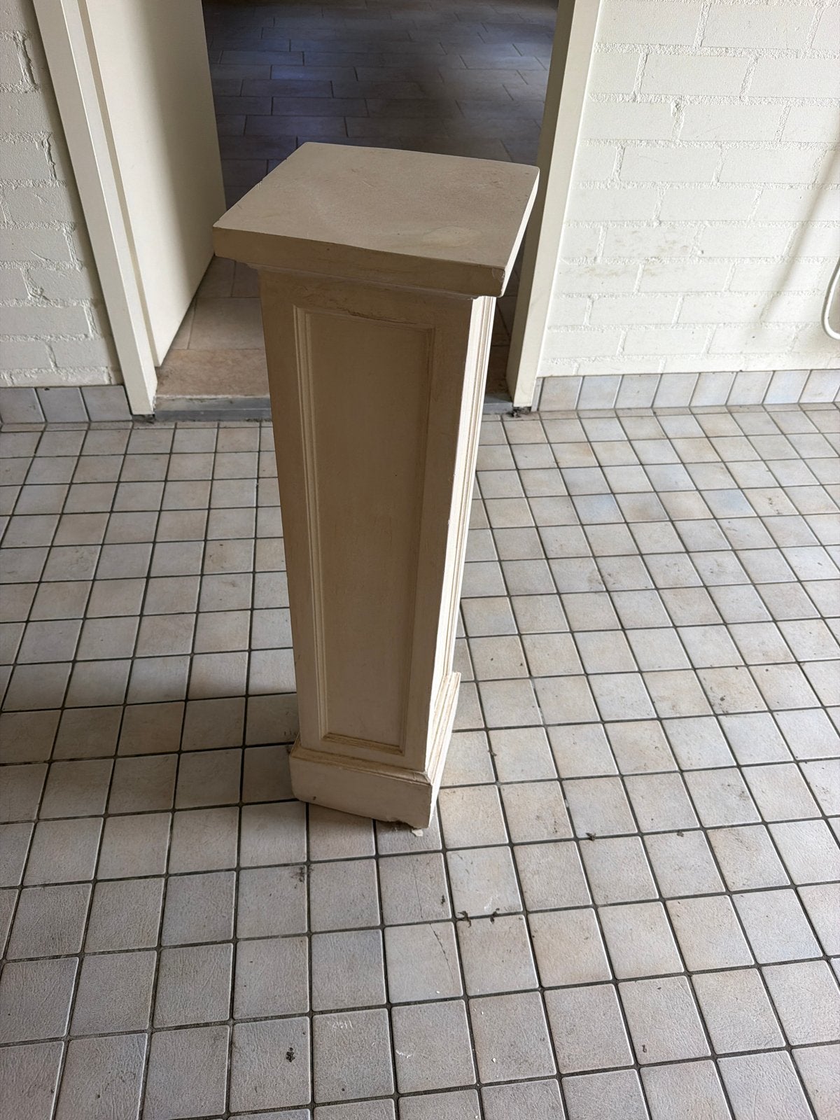 Decoratieve Sokkel/Pilaar van Steen, Huis en Inrichting, Ophalen, Gebruikt