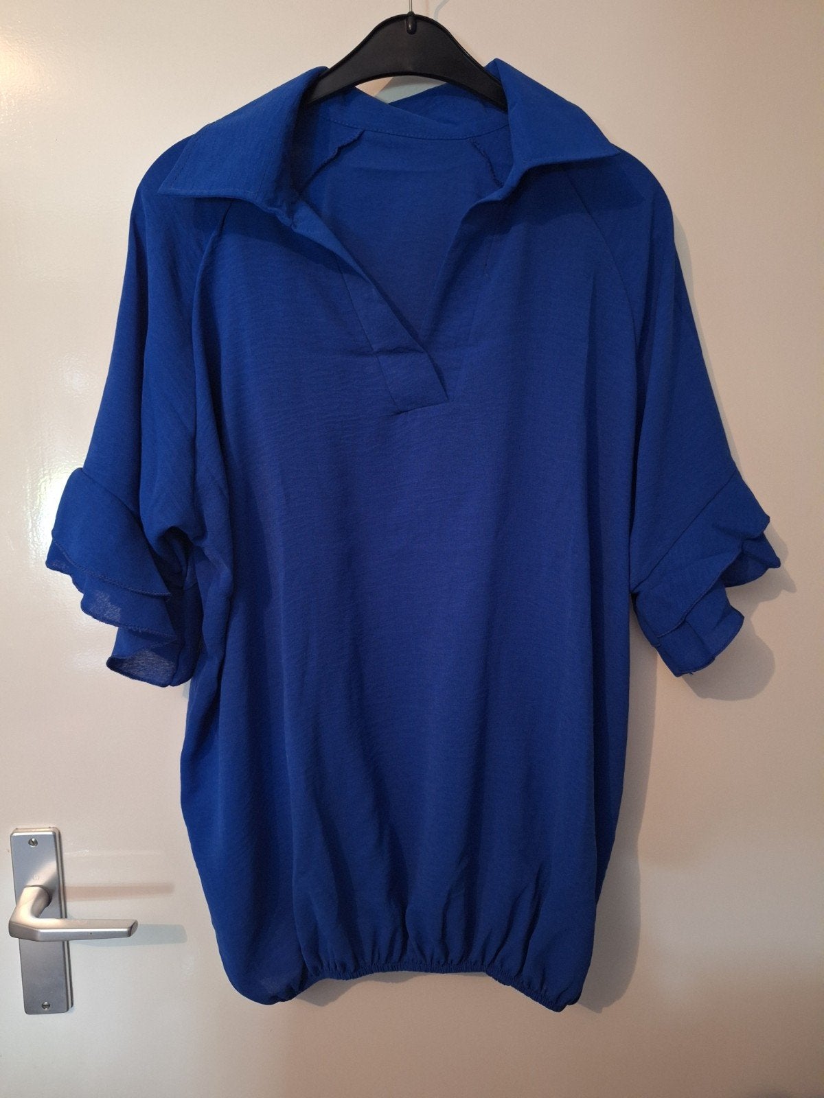 Nieuw blauwe blouse top mt 46 48, Ophalen of Verzenden, Nieuw, Blauw, Blouse of Tuniek