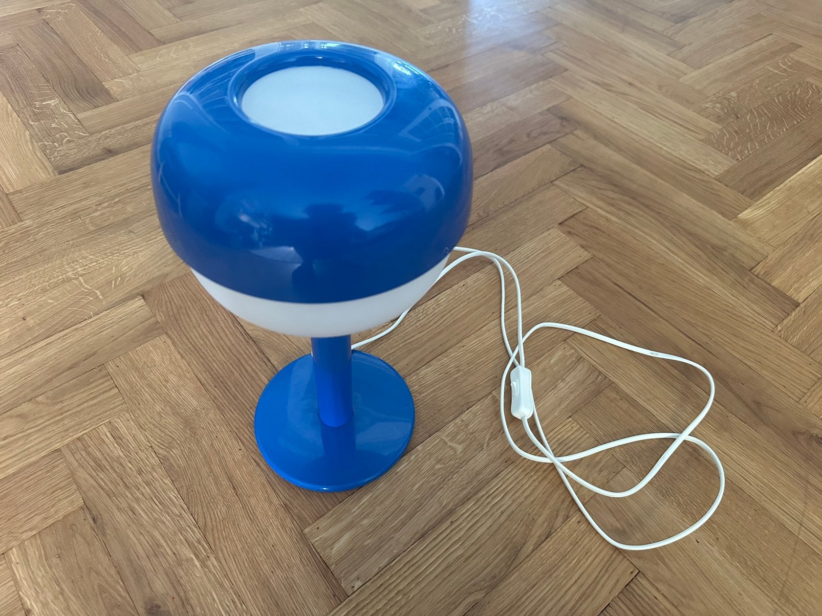Ikea Bläsverk tafellamp blauw, Ophalen of Verzenden, Zo goed als nieuw, Minder dan 50 cm