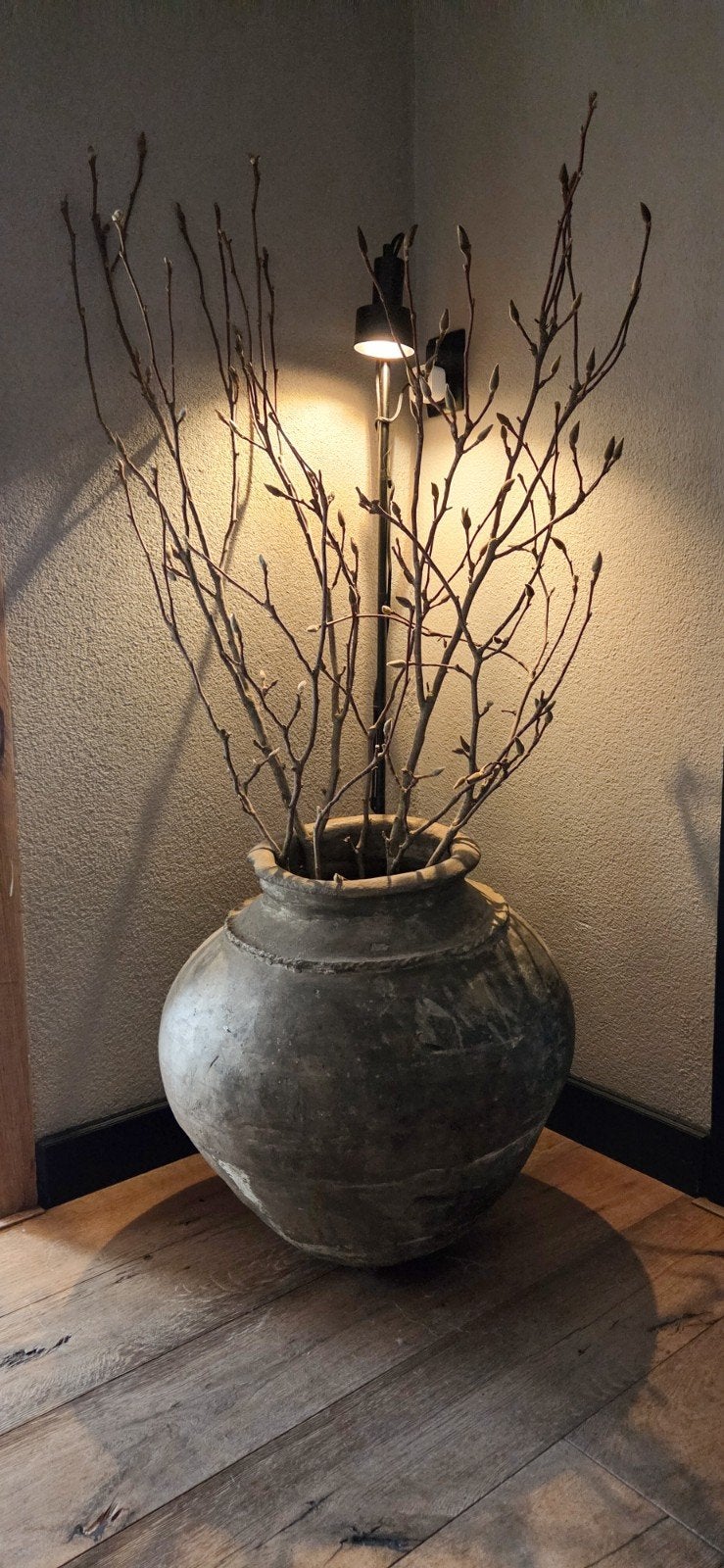 Grote originele Nepalese kruik – 57 x 55 cm – uniek, Ophalen