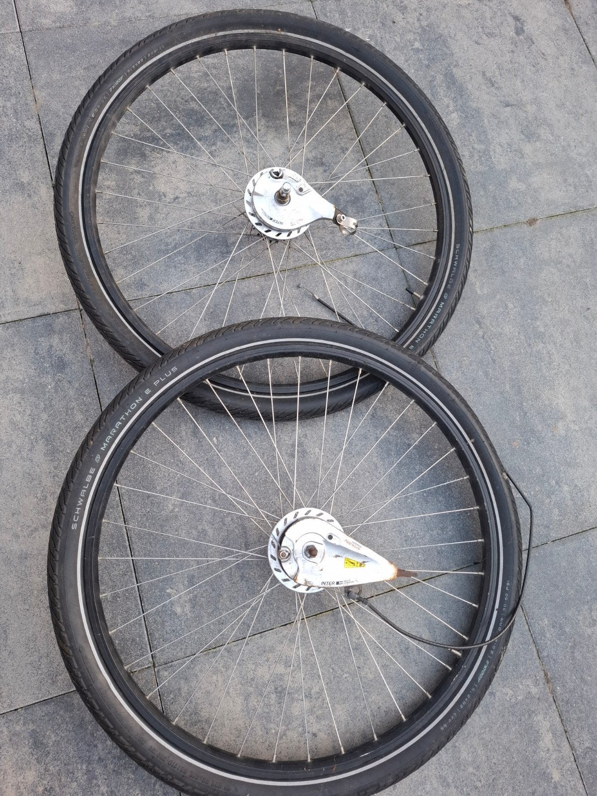 Schwalbe Marathon E-Plus 28 inch wielen met banden, Ophalen of Verzenden