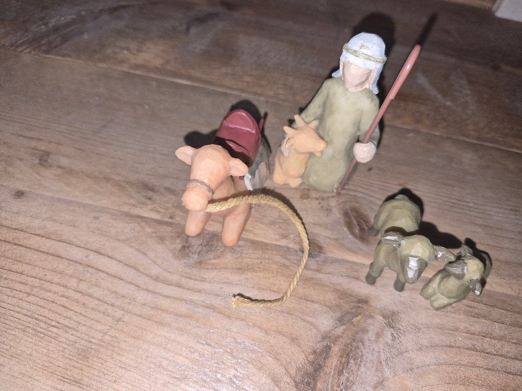 Willow tree stijl! Herder,kameel,schaapjes, Verzamelen, Ophalen of Verzenden, Nieuw