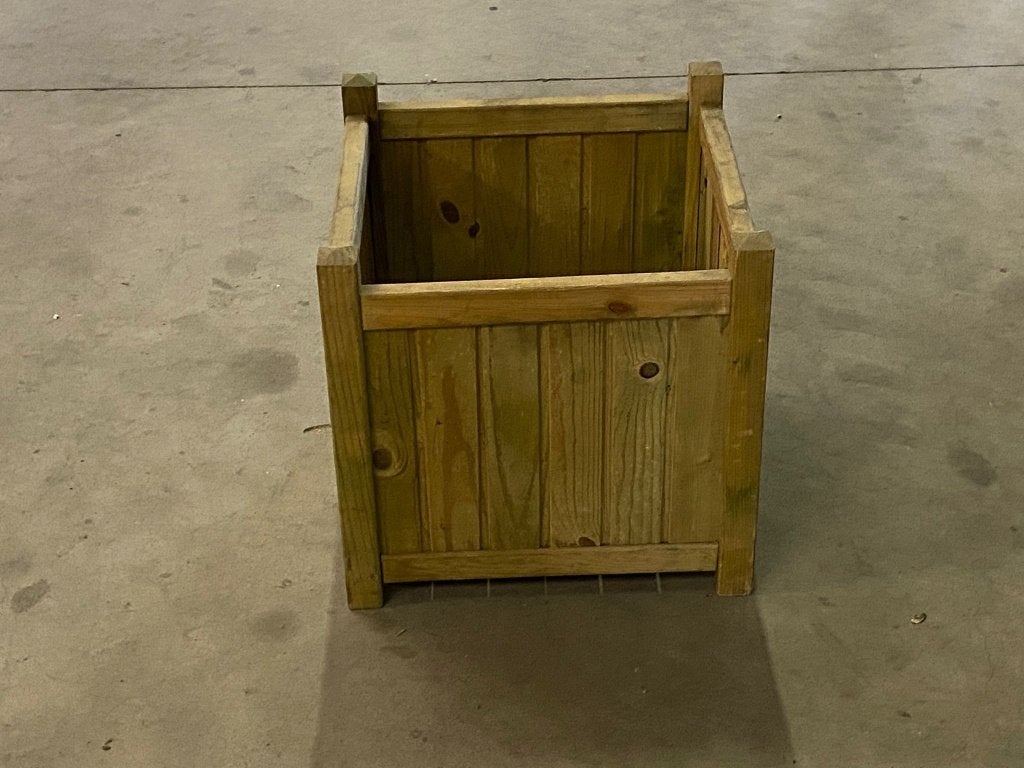 015. Houten Bloembak 49,5 x 49,5 x 45 cm Nu voor € 15,00, Tuin en Terras, Minder dan 60 cm, Vierkant, Nieuw, Ophalen of Verzenden